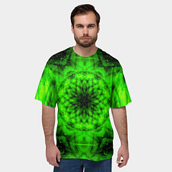 Футболка оверсайз мужская Abstract Flower, цвет: 3D-принт — фото 2