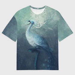 Мужская футболка оверсайз Beautiful Peacock