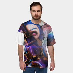 Футболка оверсайз мужская Jinx Arcane коллаж, цвет: 3D-принт — фото 2