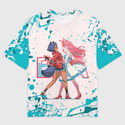 Мужская футболка оверсайз Назуна и Митиру - Совершенно новое животное