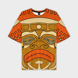 Мужская футболка оверсайз Polynesian tiki APATHY
