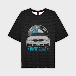 Мужская футболка оверсайз BMW club carbon