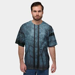 Футболка оверсайз мужская Dark-Forest, цвет: 3D-принт — фото 2