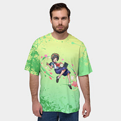 Футболка оверсайз мужская Кадзари Уихару - Некий научный Рейлган, цвет: 3D-принт — фото 2