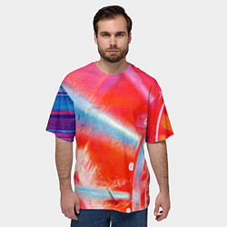 Футболка оверсайз мужская Механизм в цвете, цвет: 3D-принт — фото 2