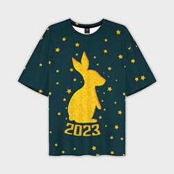 Мужская футболка оверсайз Год кролика - 2023