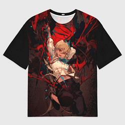 Мужская футболка оверсайз Паэур - Человек-бензопила