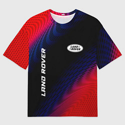 Мужская футболка оверсайз Land Rover красный карбон