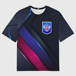 Футболка оверсайз мужская Dark Герб России, цвет: 3D-принт