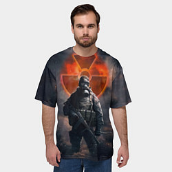 Футболка оверсайз мужская STALKER Боец Долга, цвет: 3D-принт — фото 2