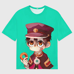 Мужская футболка оверсайз Ханако - Туалетный мальчик Ханако кун