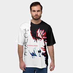 Футболка оверсайз мужская Bloodflowers - The Cure, цвет: 3D-принт — фото 2