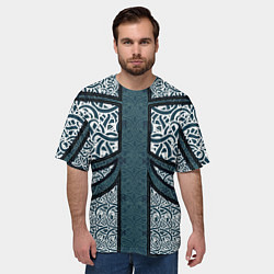 Футболка оверсайз мужская УЗОР ФЕНТЕЗИ, цвет: 3D-принт — фото 2