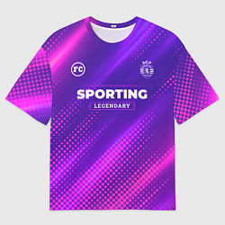 Мужская футболка оверсайз Sporting legendary sport grunge