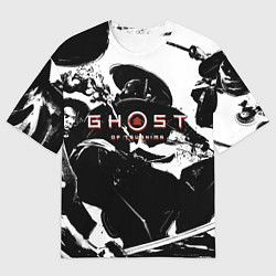 Футболка оверсайз мужская Самураи в бою, цвет: 3D-принт