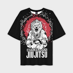 Мужская футболка оверсайз Jiu-Jitsu red sun Brazil