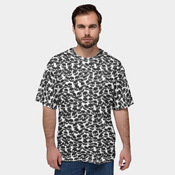 Футболка оверсайз мужская Череп мелкий, цвет: 3D-принт — фото 2