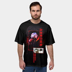 Футболка оверсайз мужская Токийский Гуль Кен Канеки, цвет: 3D-принт — фото 2