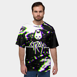 Футболка оверсайз мужская Stray glitch, цвет: 3D-принт — фото 2