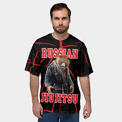 Футболка оверсайз мужская Russian Jii Jitsu, цвет: 3D-принт — фото 2