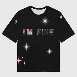 Мужская футболка оверсайз Надпись