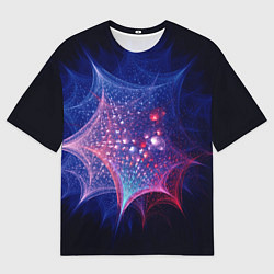 Мужская футболка оверсайз Узоры из линий и кругов