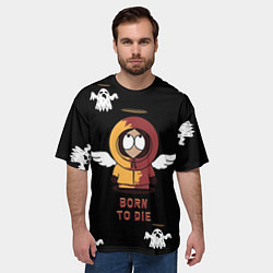 Футболка оверсайз мужская Born to die, цвет: 3D-принт — фото 2
