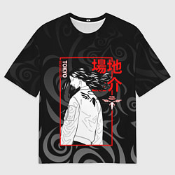 Мужская футболка оверсайз Кейске Баджи - Токийские мстители