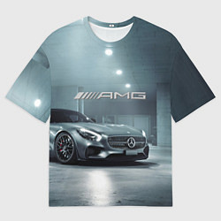 Футболка оверсайз мужская Mercedes AMG - Motorsport, цвет: 3D-принт