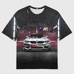 Мужская футболка оверсайз BMW M4 GT4 - Motorsport