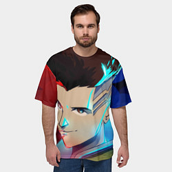 Футболка оверсайз мужская Cyberpunk: Edgerunners Дэвид Мартинес, цвет: 3D-принт — фото 2