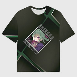 Мужская футболка оверсайз Куки Синобу в ромбе