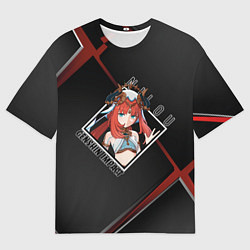 Мужская футболка оверсайз Нилу в ромбе