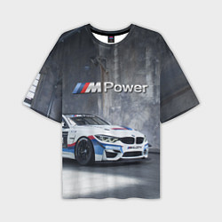 Мужская футболка оверсайз BMW M4 GT4 - racing team - motorsport