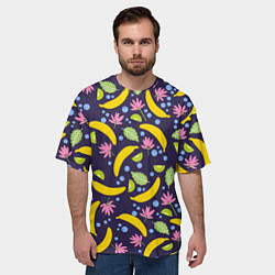 Футболка оверсайз мужская Фруктовый каскад, цвет: 3D-принт — фото 2