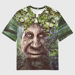 Футболка оверсайз мужская Мудрое Таинственное Дерево, цвет: 3D-принт