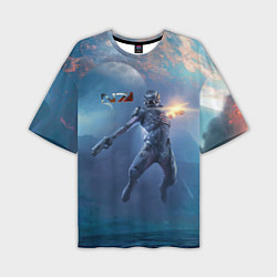 Мужская футболка оверсайз Mass Effect Andromeda - Character
