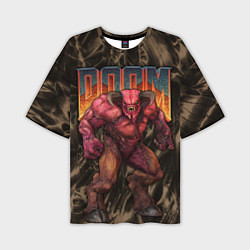Мужская футболка оверсайз DOS DOOM - Baron of hell