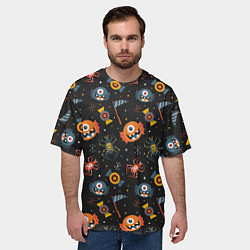 Футболка оверсайз мужская HALLOWEEN ХЭЛЛУИН, цвет: 3D-принт — фото 2
