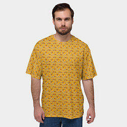 Футболка оверсайз мужская Паттерн с утятами, цвет: 3D-принт — фото 2