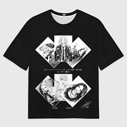 Мужская футболка оверсайз Эстетика токийских мстителей