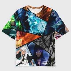 Мужская футболка оверсайз Персонажи Блич В Осколах