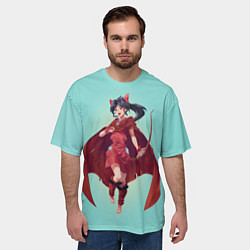 Футболка оверсайз мужская Улыбка Морохи - Hanyou no Yashahime, цвет: 3D-принт — фото 2