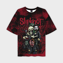 Мужская футболка оверсайз Slipknot art