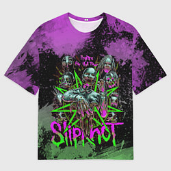 Мужская футболка оверсайз Slipknot satan