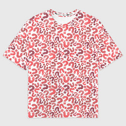 Футболка оверсайз мужская Вопросительные знаки разноцветные, цвет: 3D-принт