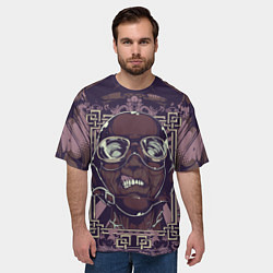 Футболка оверсайз мужская Зомби в шлеме, цвет: 3D-принт — фото 2