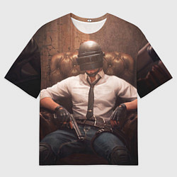 Мужская футболка оверсайз PlаyerUnknowns Battlegrounds