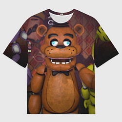 Мужская футболка оверсайз Five Nights аt Frеddys