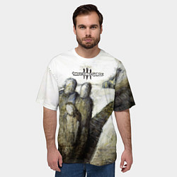 Футболка оверсайз мужская Three Days Grace дебютный альбом, цвет: 3D-принт — фото 2